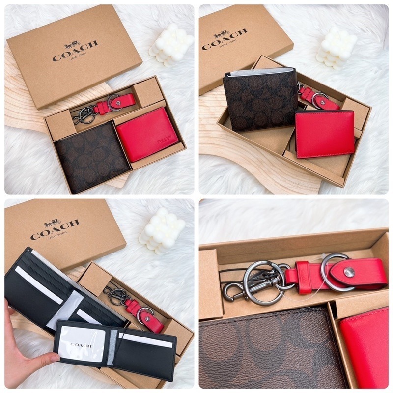 美國代購🇺🇸台灣現貨 Coach ID卡 男短夾 禮盒組-細節圖7