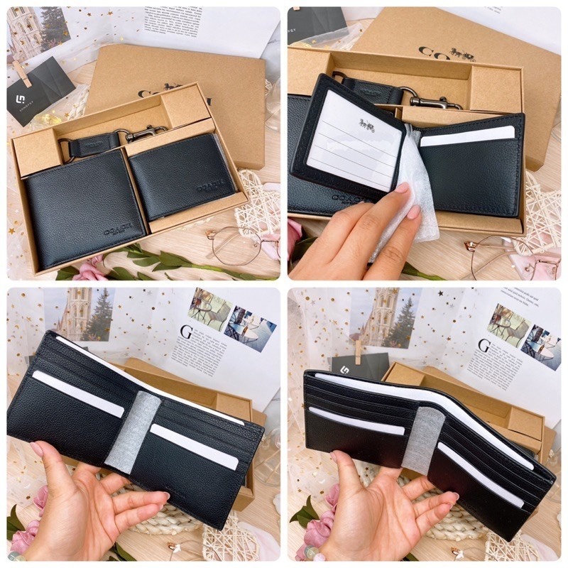 美國代購🇺🇸台灣現貨 Coach ID卡 男短夾 禮盒組-細節圖8