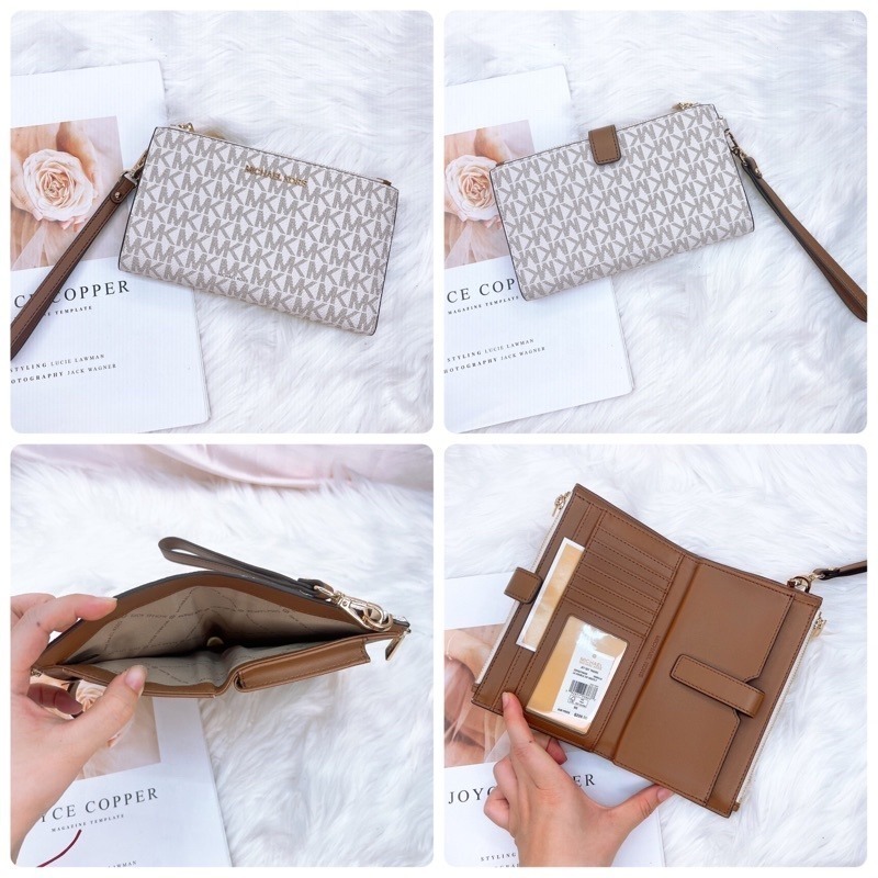美國代購🇺🇸台灣現貨 Michael Kors｜MK 手掛帶 多功能中長夾-細節圖4