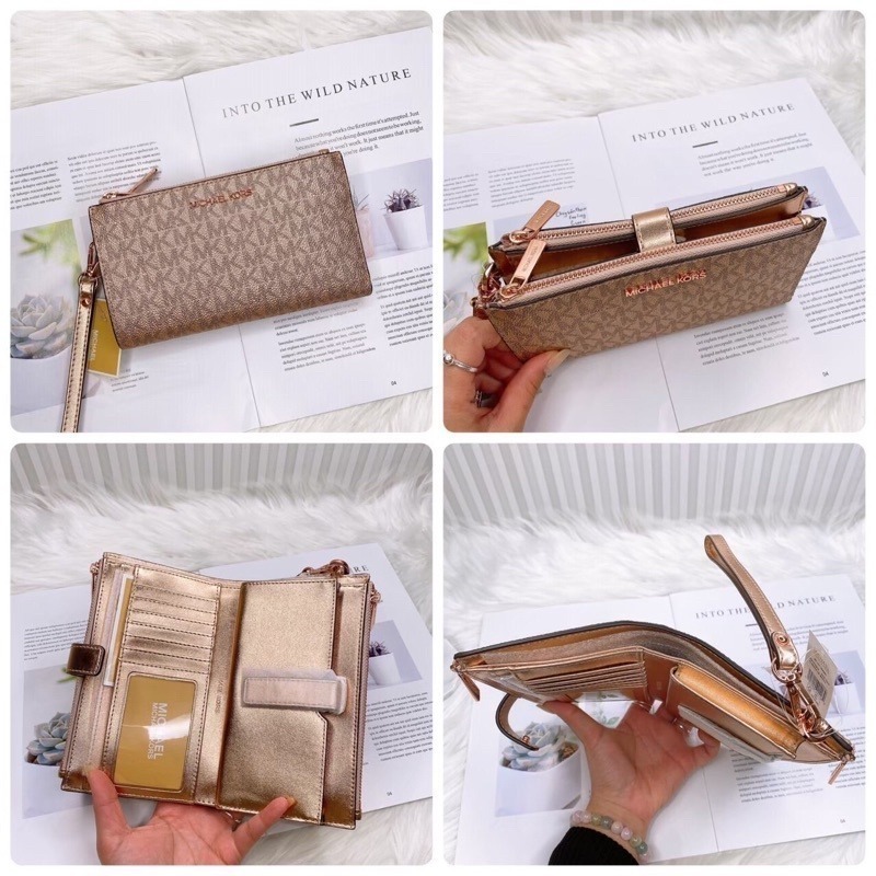 美國代購🇺🇸台灣現貨 Michael Kors｜MK 手掛帶 多功能中長夾-細節圖6