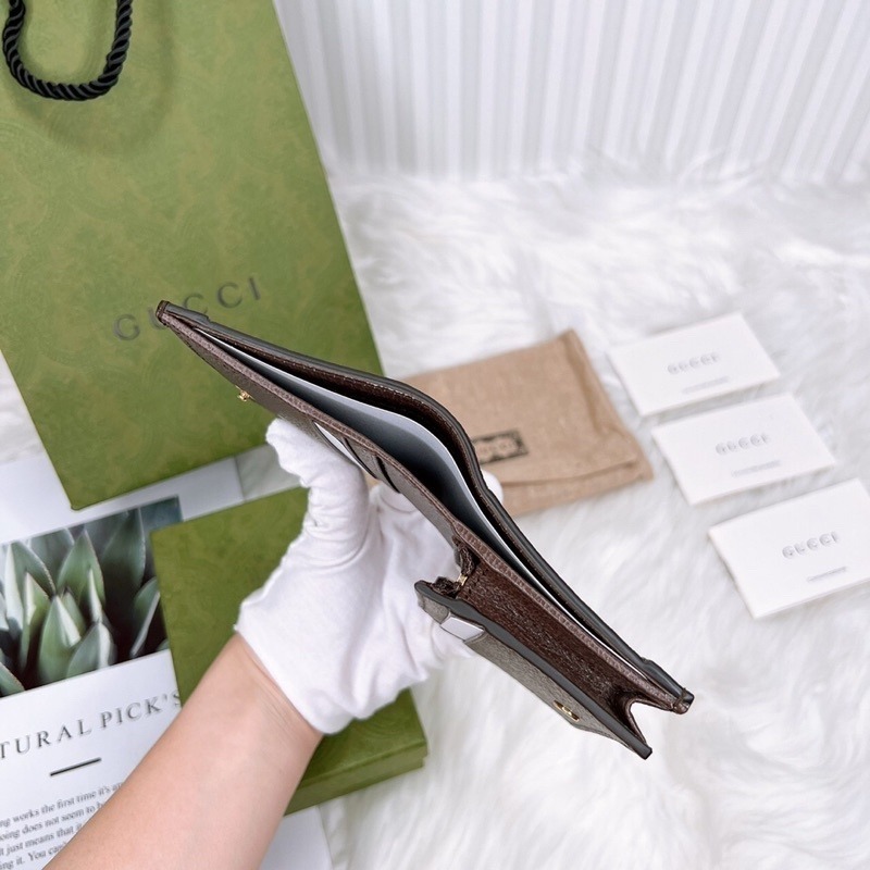 歐美代購🇺🇸台灣現貨 Gucci 兩折老花短夾-細節圖4