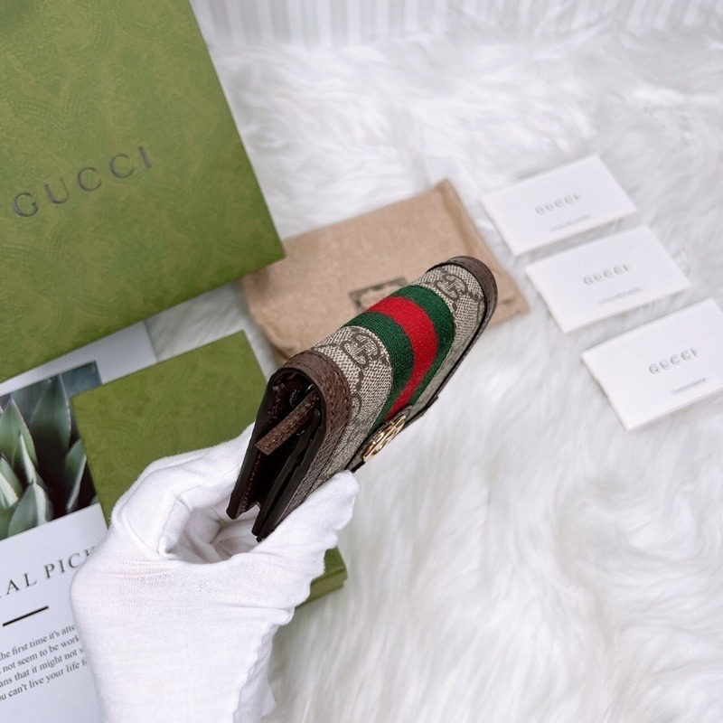 歐美代購🇺🇸台灣現貨 Gucci 兩折老花短夾-細節圖5