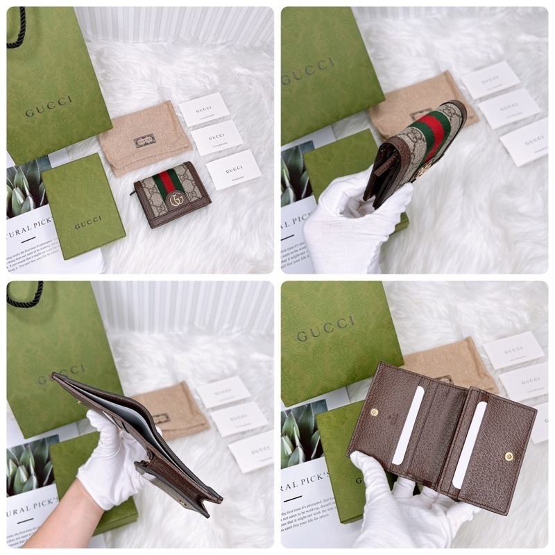 歐美代購🇺🇸台灣現貨 Gucci 兩折老花短夾-細節圖6