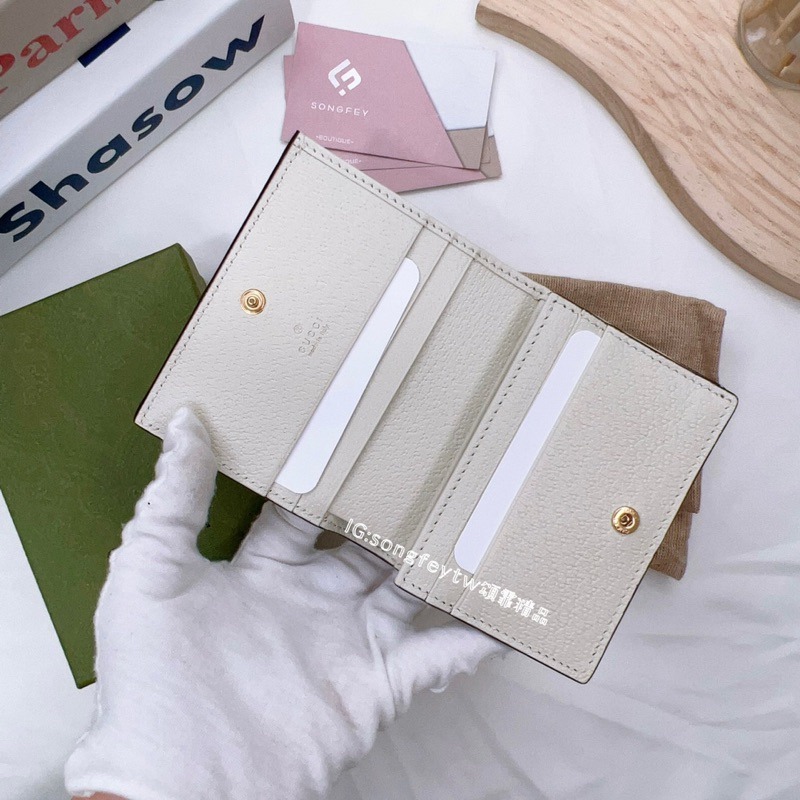 歐美代購🇺🇸台灣現貨 Gucci 兩折老花短夾-細節圖8