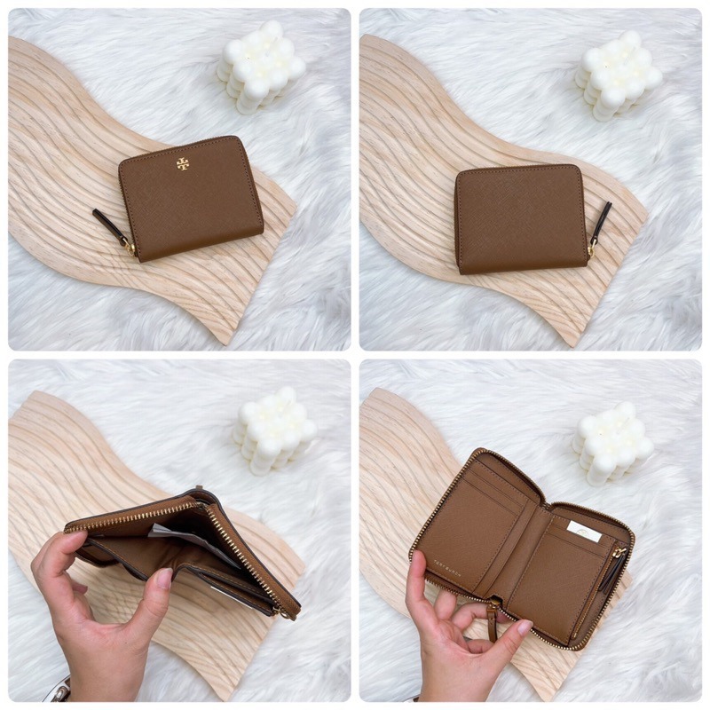 美國代購🇺🇸台灣現貨 Tory Burch 小金logo 拉鍊短夾-細節圖3