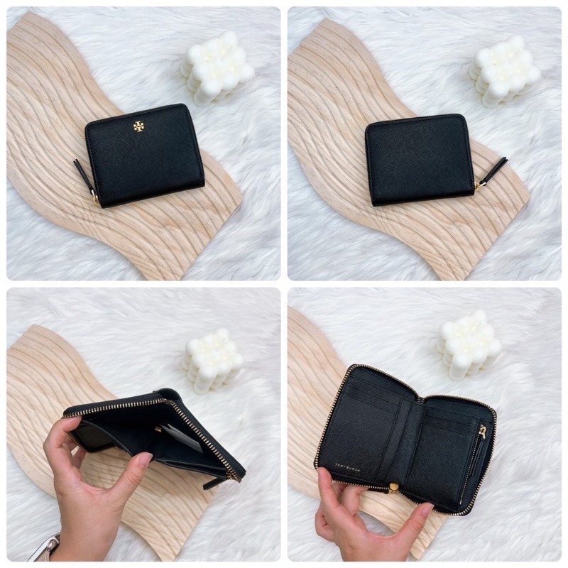 美國代購🇺🇸台灣現貨 Tory Burch 小金logo 拉鍊短夾-細節圖5