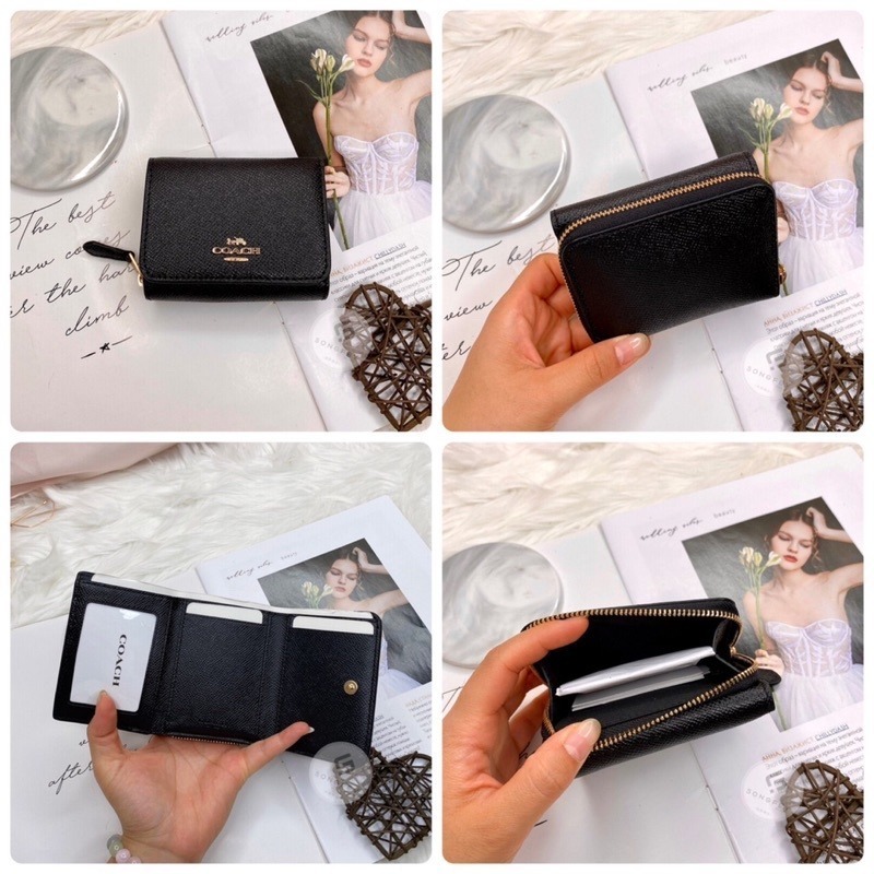 美國代購 台灣現貨 Coach 三折短夾 迷你短夾-細節圖11