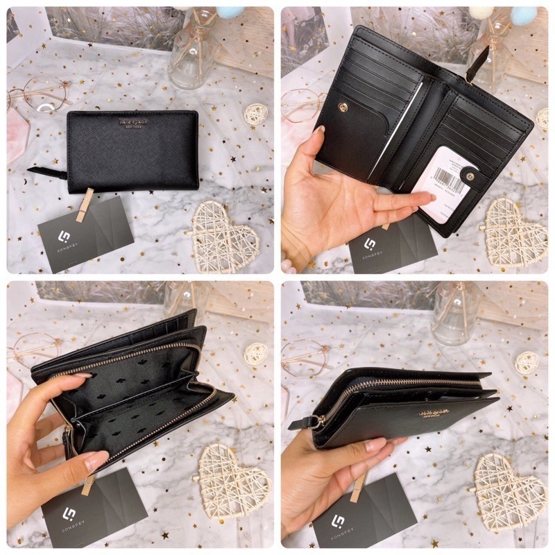 美國代購🇺🇸台灣現貨 Kate spade｜KS 經典扣式中夾-細節圖6