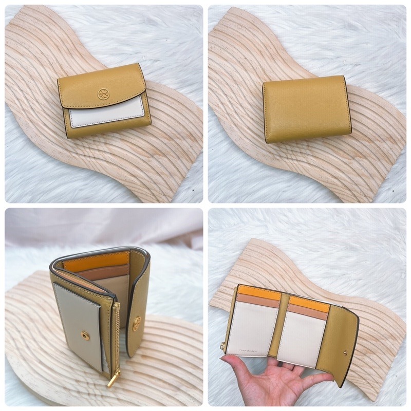 美國代購🇺🇸台灣現貨 Tory Burch 專櫃款Robinson三折短夾-細節圖5
