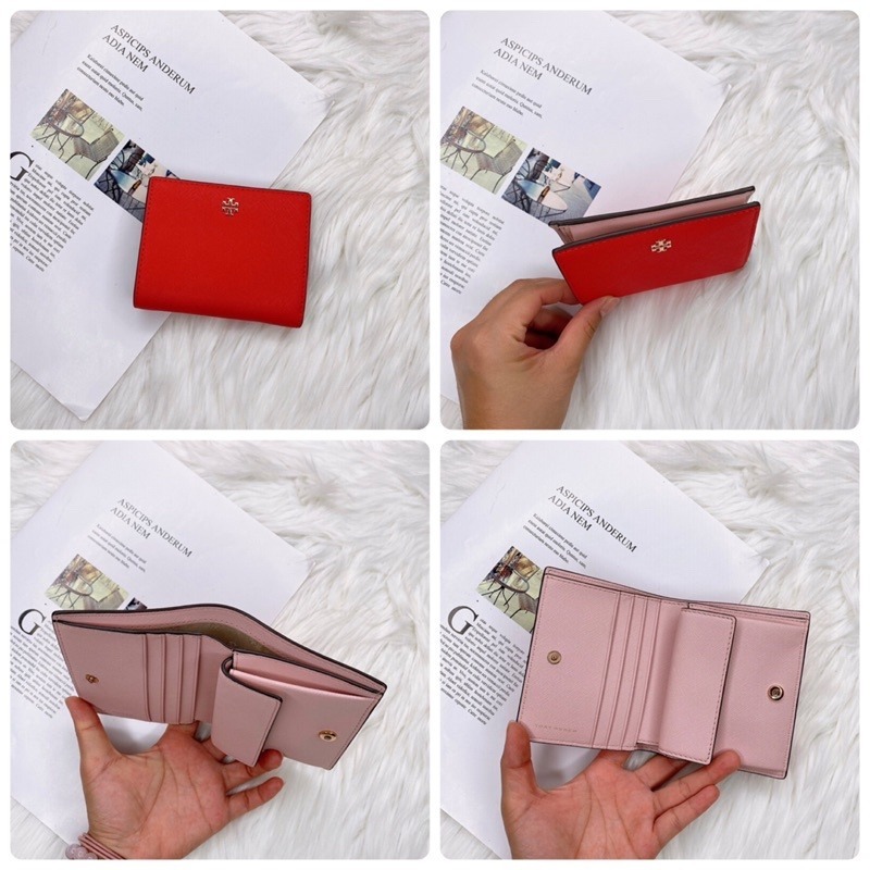 美國代購🇺🇸台灣現貨 Tory Burch 撞色兩折短夾-細節圖4