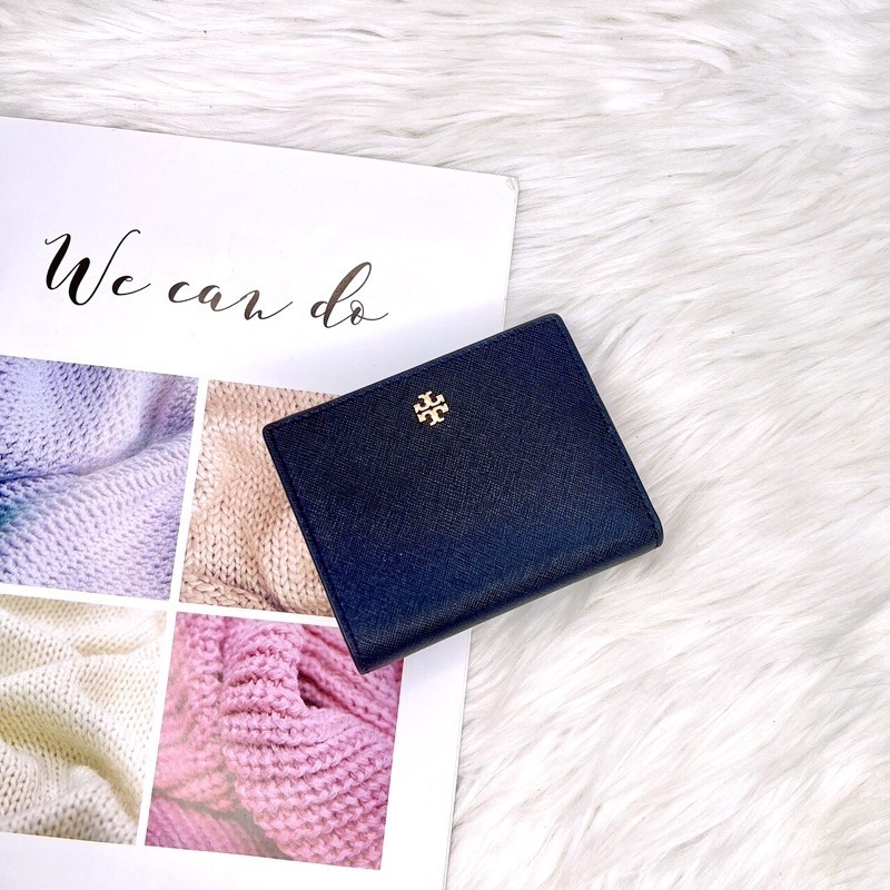 美國代購🇺🇸台灣現貨 Tory Burch 撞色兩折短夾-細節圖5