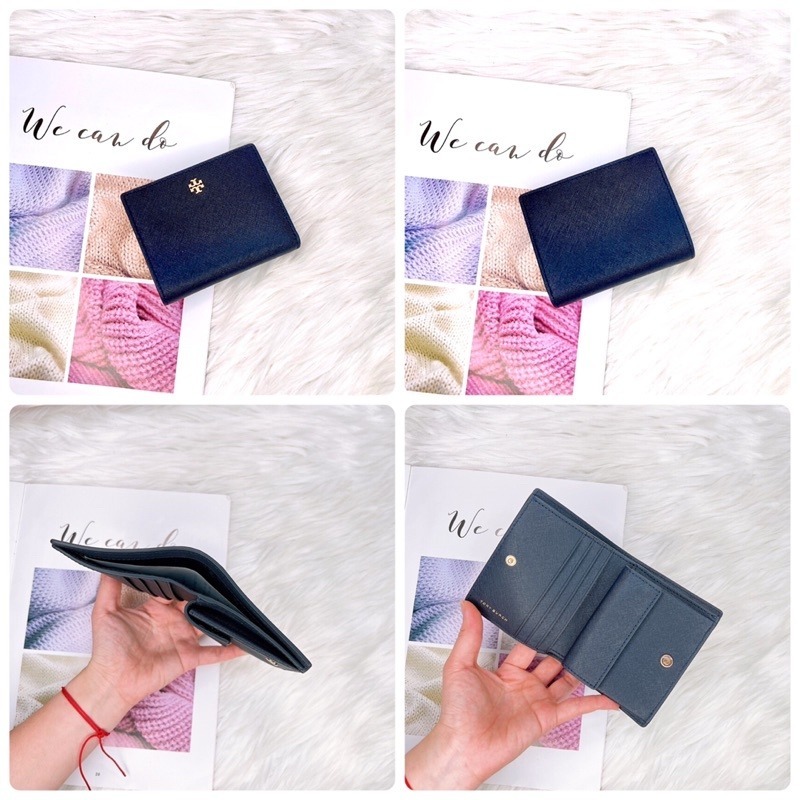 美國代購🇺🇸台灣現貨 Tory Burch 撞色兩折短夾-細節圖6