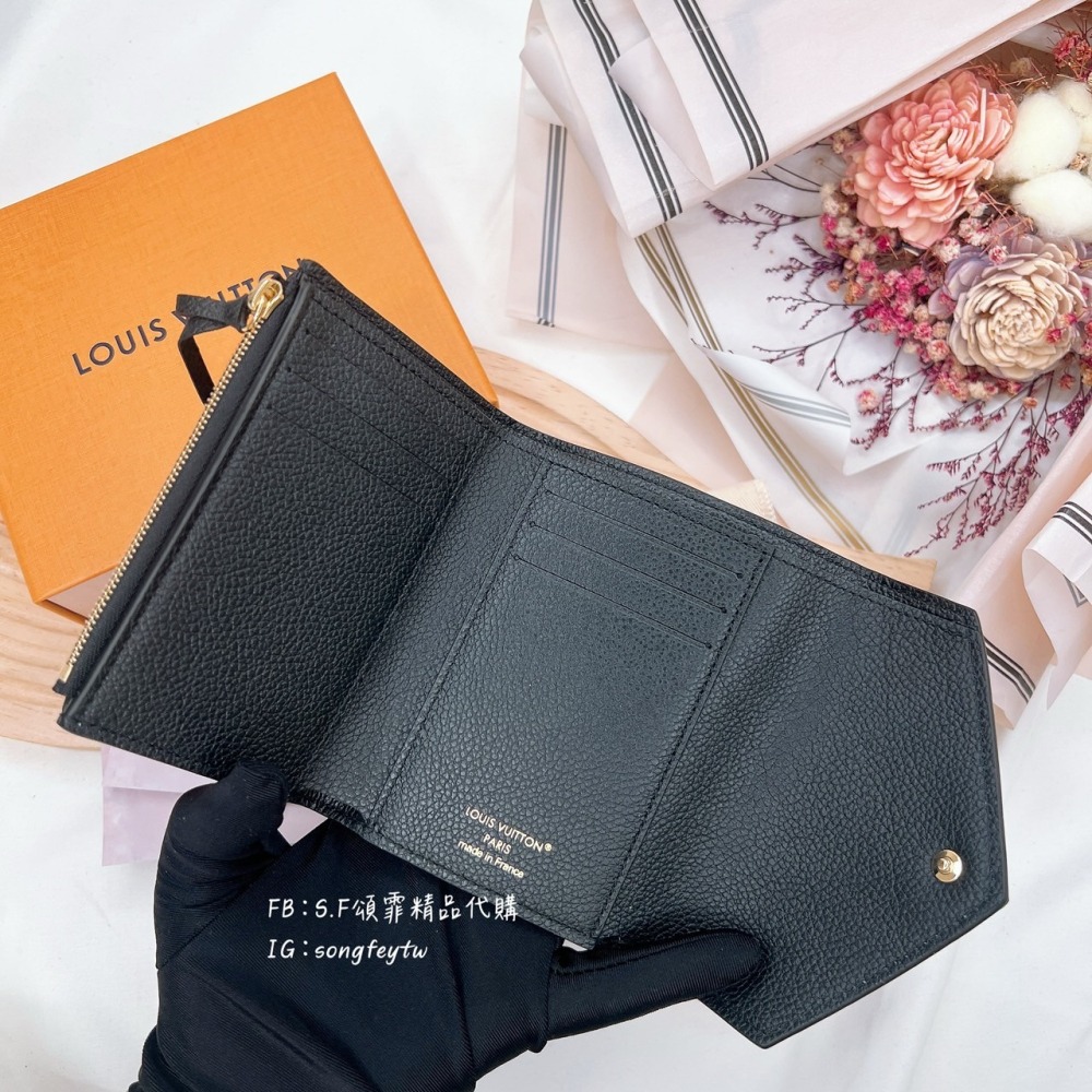 歐美代購🇺🇸台灣現貨Louis Vuitton｜LV 經典 豆豆 三折短夾 - 壓紋款 M64060-細節圖2