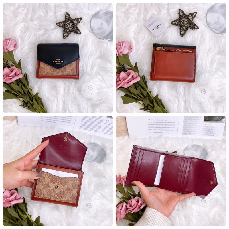 美國代購 台灣現貨 Coach 專櫃款 三折短夾-細節圖5