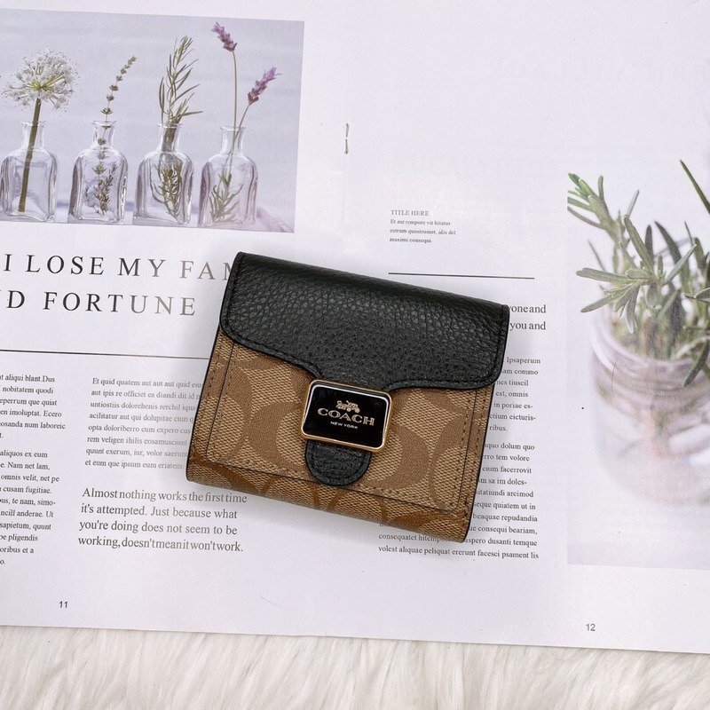 美國代購🇺🇸台灣現貨 Coach 方塊短夾 兩折短夾-細節圖2