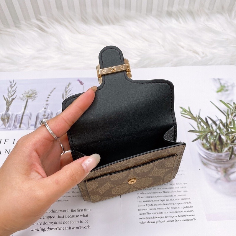 美國代購🇺🇸台灣現貨 Coach 方塊短夾 兩折短夾-細節圖4