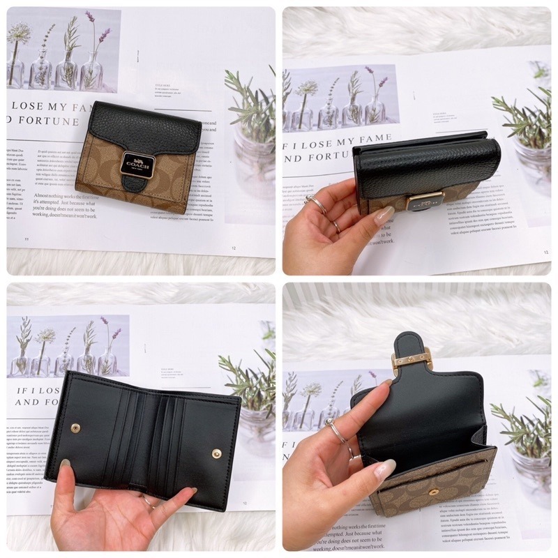 美國代購🇺🇸台灣現貨 Coach 方塊短夾 兩折短夾-細節圖5