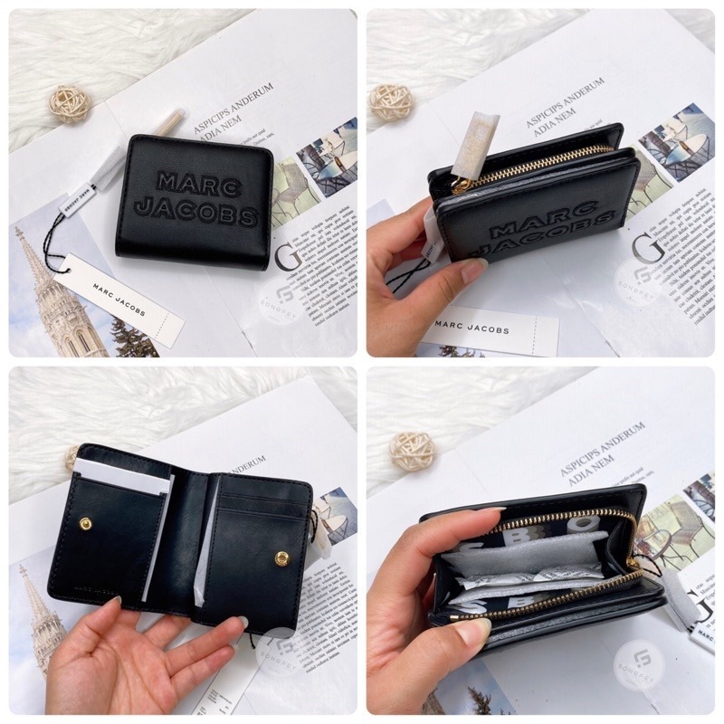 美國代購🇺🇸台灣現貨 MARC JACOBS 短夾 MJ 兩折字樣短夾-細節圖7