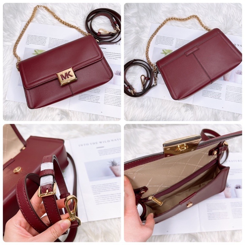 美國代購🇺🇸台灣現貨 MICHAEL KORS SONIA系列 簍空磁釦翻蓋鍊帶信封包-細節圖2