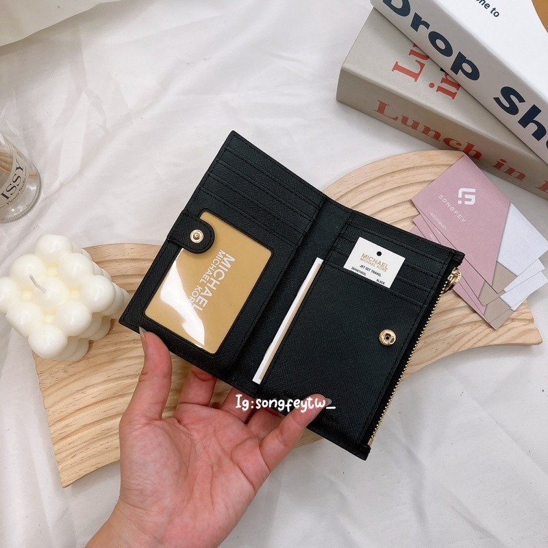 美國代購🇺🇸台灣現貨 MK 對開兩折卡片零錢包 名片夾-細節圖2