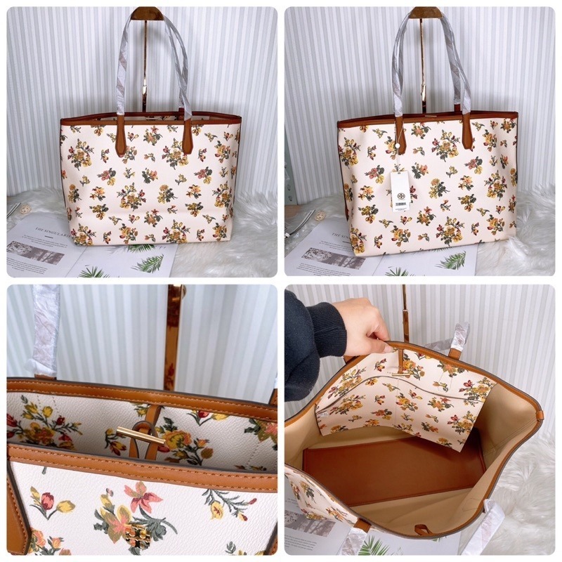美國代購🇺🇸台灣現貨 Tory Burch｜TB 限定款 花花托特-細節圖5