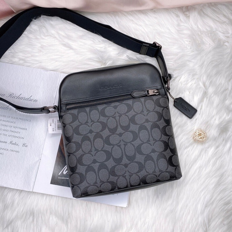 美國代購🇺🇸台灣現貨 Coach 男款 飛行包 斜背包 肩背包-細節圖2