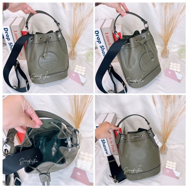 美國代購🇺🇸台灣現貨 Coach 圓logo 水桶包 肩背包 斜背包-細節圖4