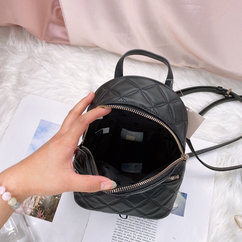 美國代購🇺🇸台灣現貨 kate spade 菱格紋兩用後背包 斜背包-細節圖2