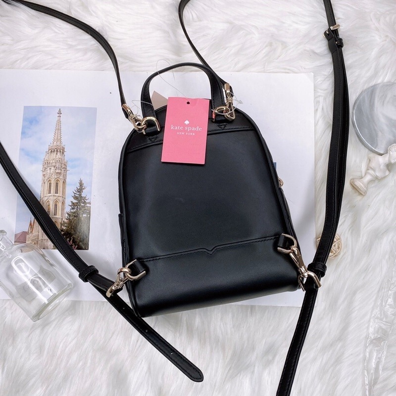 美國代購🇺🇸台灣現貨 kate spade 菱格紋兩用後背包 斜背包-細節圖3