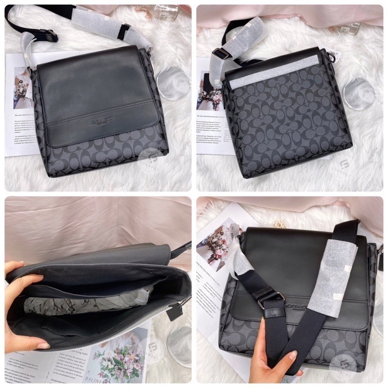 美國代購🇺🇸台灣現貨 Coach 男款側背包 郵差包 斜背包 情人節 父親節-細節圖6