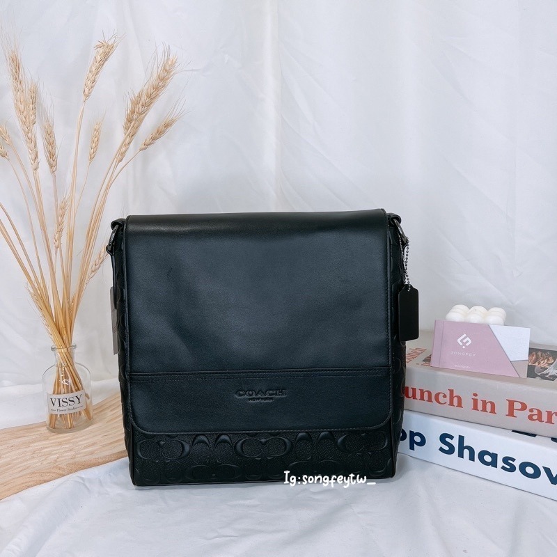 美國代購🇺🇸台灣現貨 Coach 男款側背包 郵差包 斜背包 情人節 父親節-細節圖7