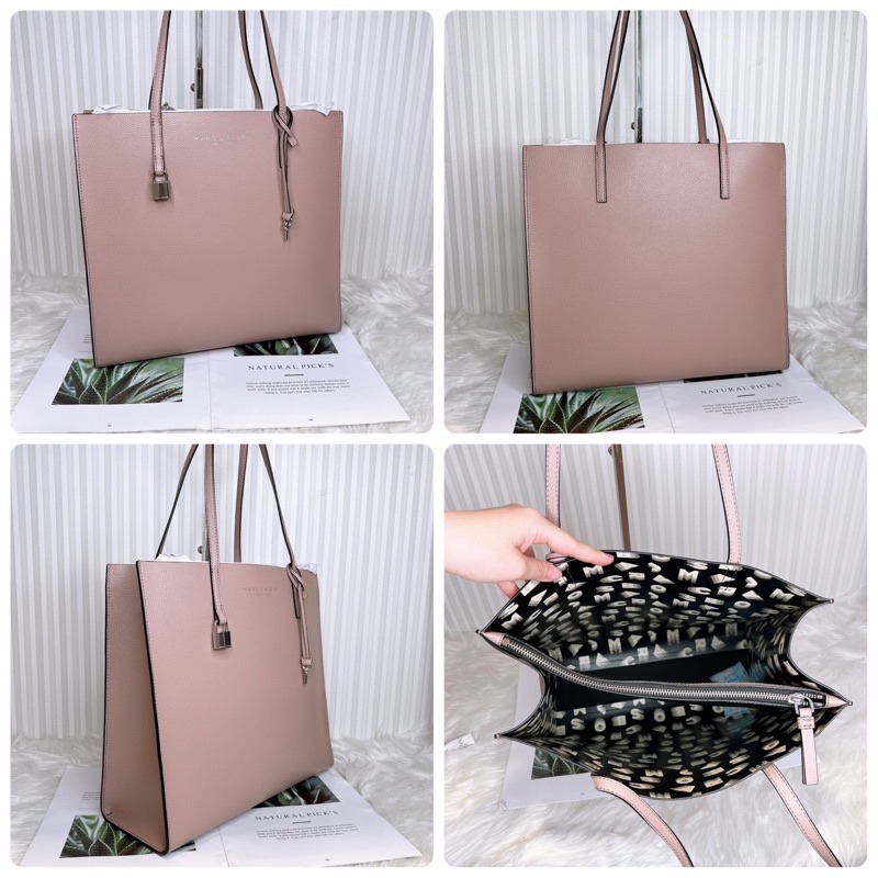 美國代購🇺🇸台灣現貨 MJ 鎖頭 方包 撞色托特包 肩背包（大款）-細節圖7