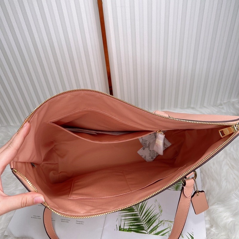 美國代購 台灣現貨 Coach 拉鍊托特包 微笑托特 肩背包-細節圖2