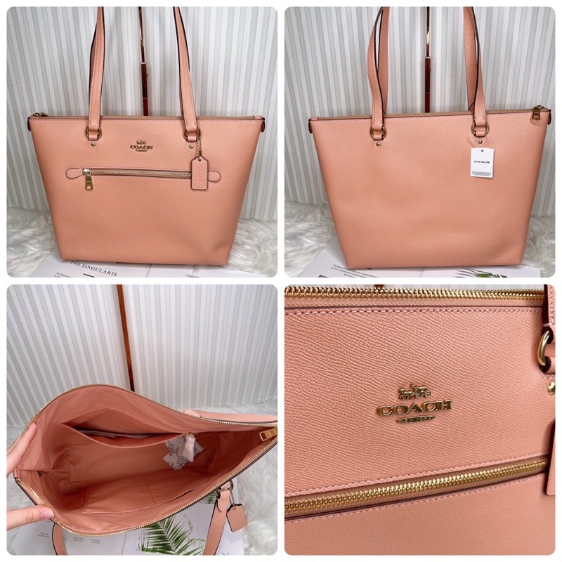 美國代購 台灣現貨 Coach 拉鍊托特包 微笑托特 肩背包-細節圖5