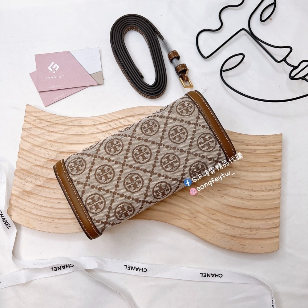 美國代購🇺🇸台灣現貨 Tory Burch｜TB 專櫃款 T Monogram 老花WOC包 斜背包-細節圖5
