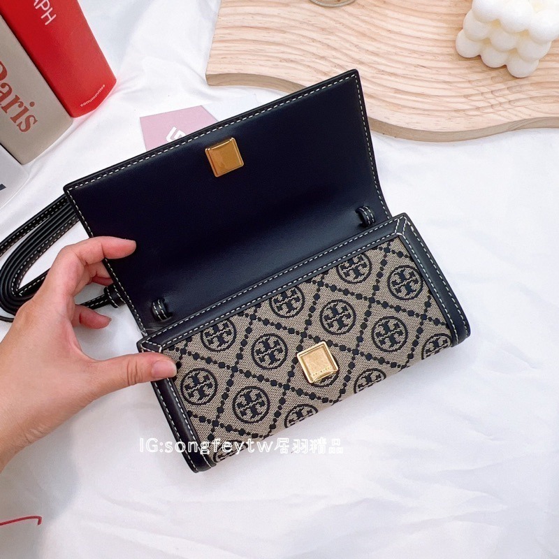 美國代購🇺🇸台灣現貨 Tory Burch｜TB 專櫃款 T Monogram 老花WOC包 斜背包-細節圖9