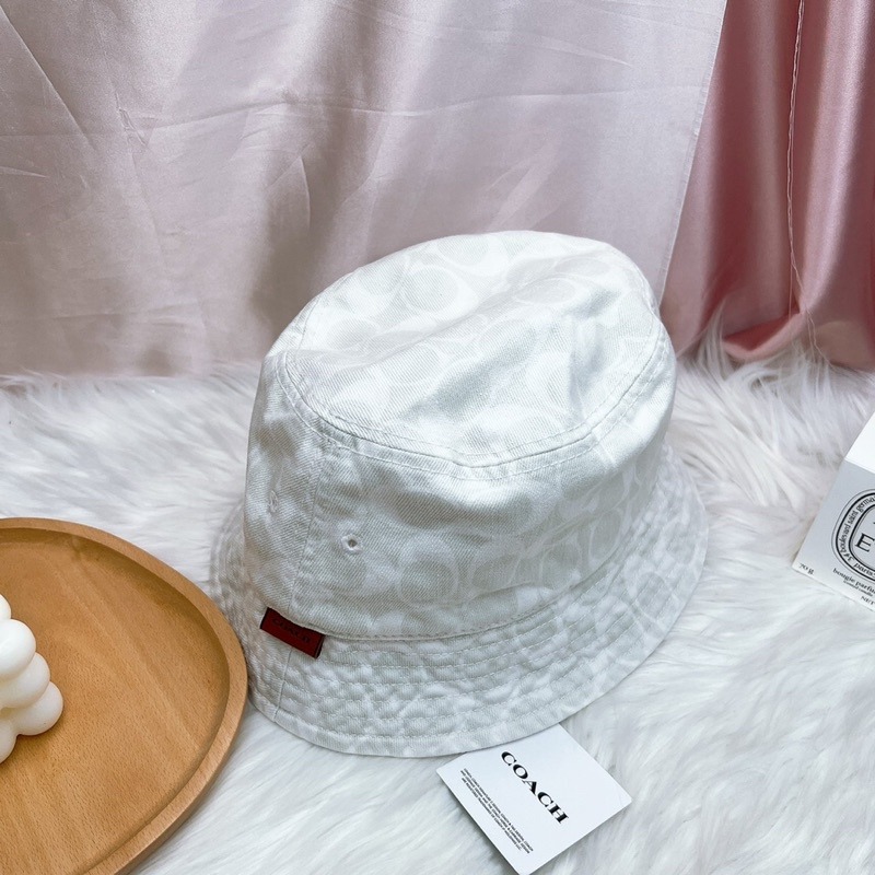 美國代購🇺🇸台灣現貨 Coach 緹花布漁夫帽-細節圖2