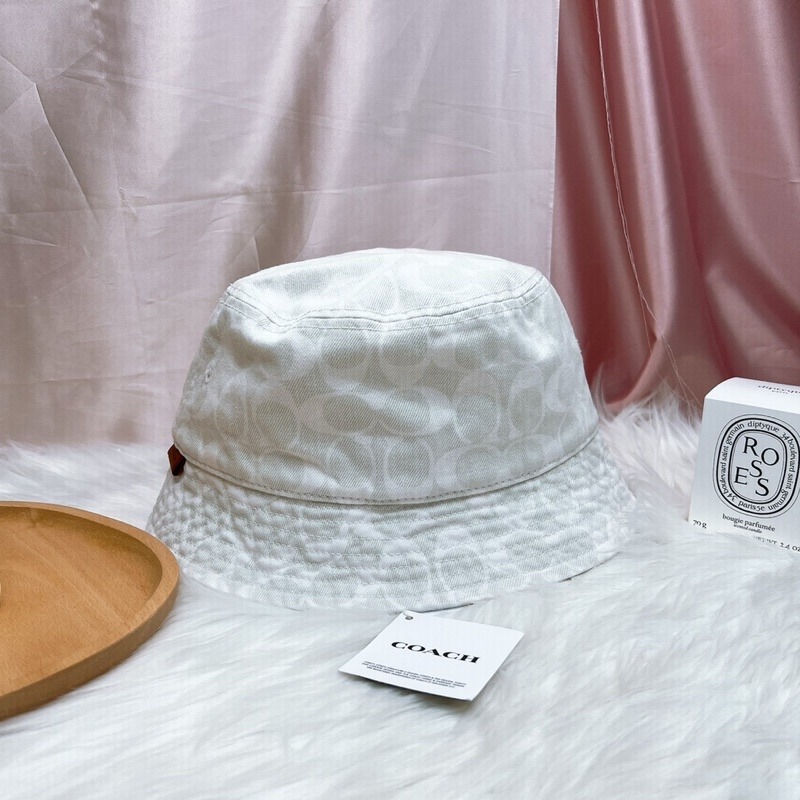 美國代購🇺🇸台灣現貨 Coach 緹花布漁夫帽-細節圖5