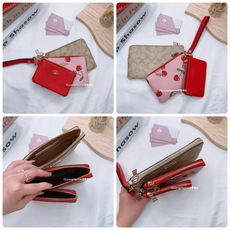 美國代購🇺🇸台灣現貨 Coach 三合一手拿包-細節圖8