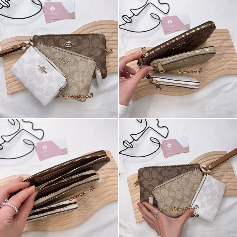 美國代購🇺🇸台灣現貨 Coach 三合一手拿包-細節圖10