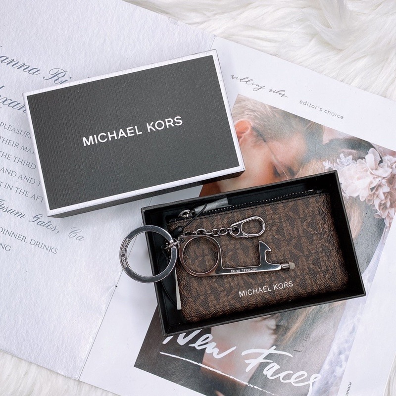 美國代購🇺🇸台灣現貨 Michael Kors｜MK 鑰匙圈零錢包 禮盒組-細節圖8