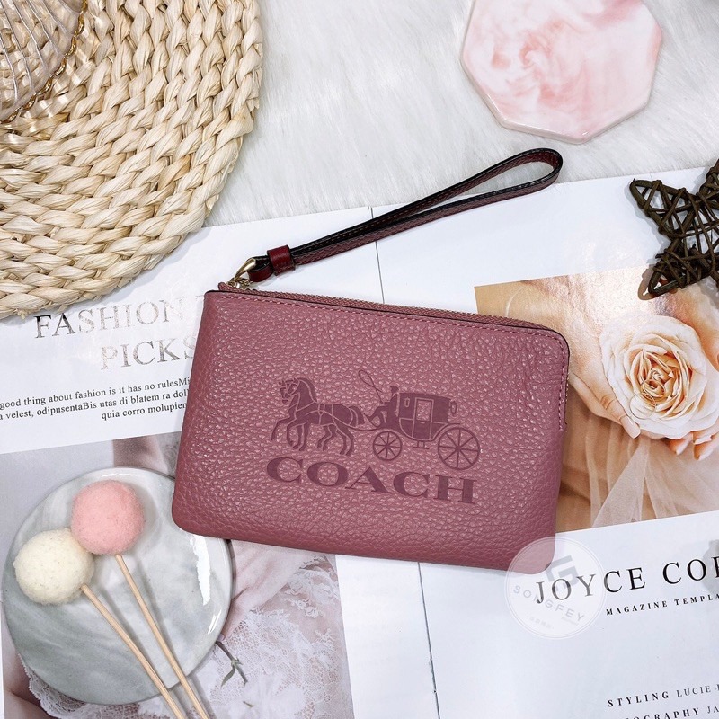 美國代購🇺🇸台灣現貨 Coach 限定款 單層 小手拿-細節圖2