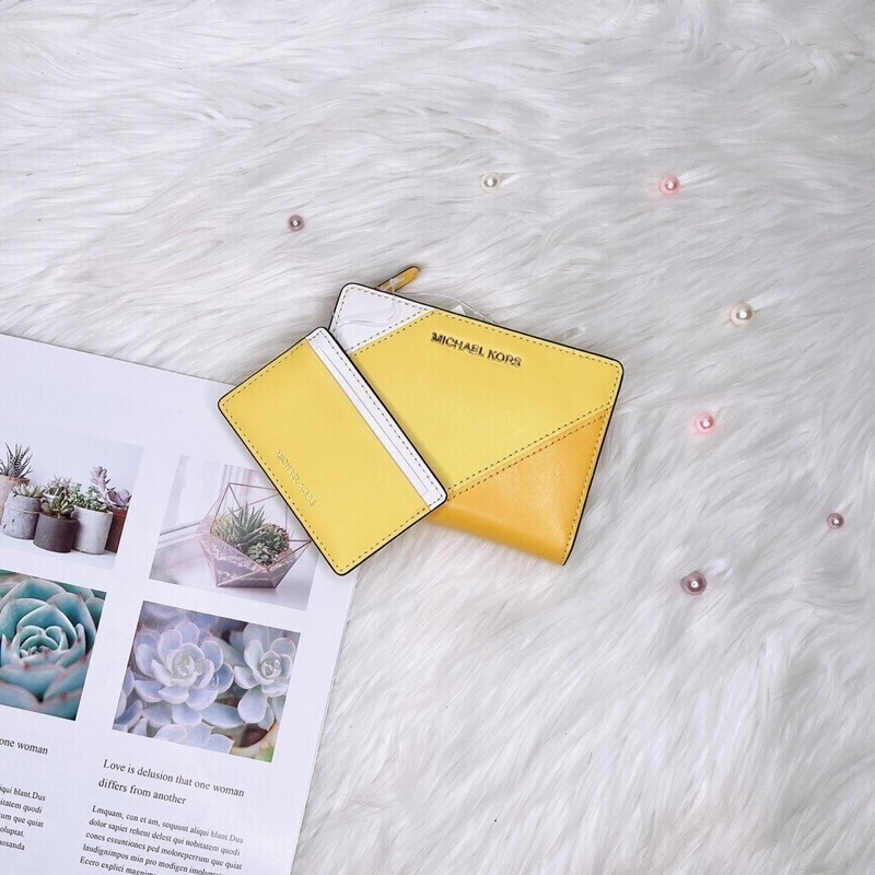 美國代購🇺🇸台灣現貨 MK 兩折薄中夾 卡片包 名片夾-細節圖9