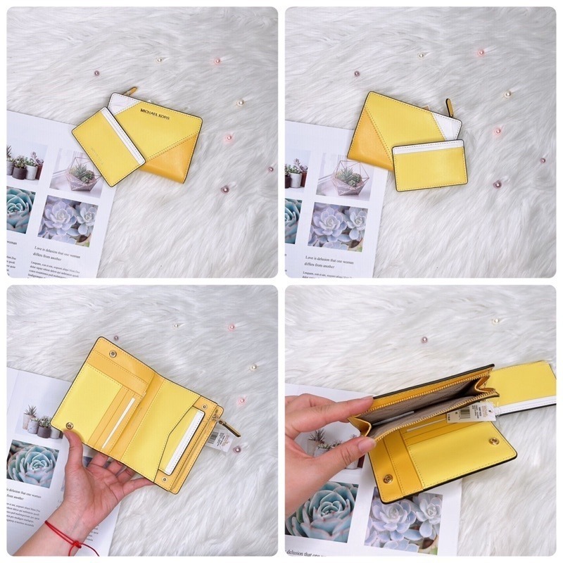 美國代購🇺🇸台灣現貨 MK 兩折薄中夾 卡片包 名片夾-細節圖10