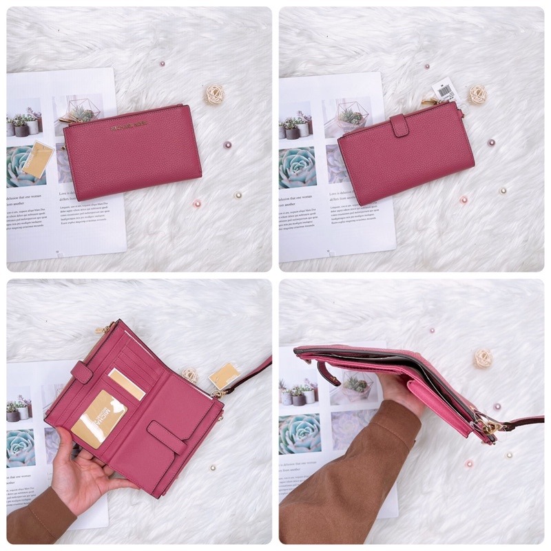 美國代購🇺🇸台灣現貨 MK 專櫃款 多功能中夾 手掛中長夾-細節圖6