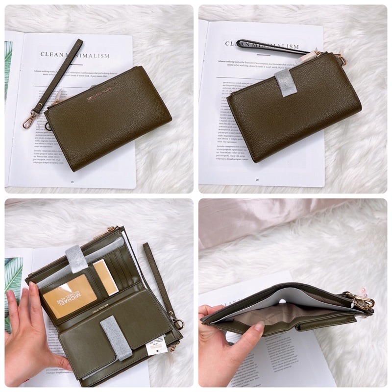 美國代購🇺🇸台灣現貨 MK 專櫃款 多功能中夾 手掛中長夾-細節圖8