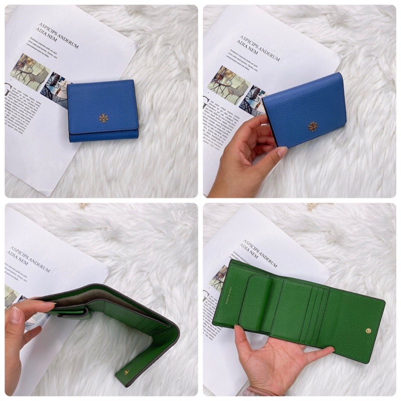 美國代購🇺🇸台灣現貨 Tory Burch 撞色三折短夾-細節圖9