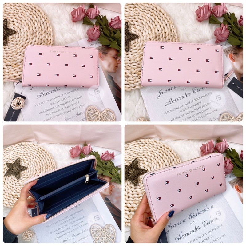 美國代購🇺🇸台灣現貨 Tommy 新款 滿版logo 拉鍊長夾-細節圖5