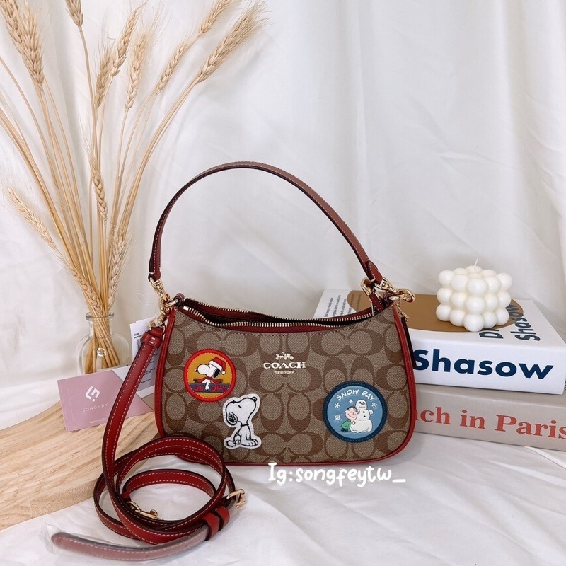 美國代購🇺🇸台灣現貨 Coach 限定款 麻將包 大款-細節圖2