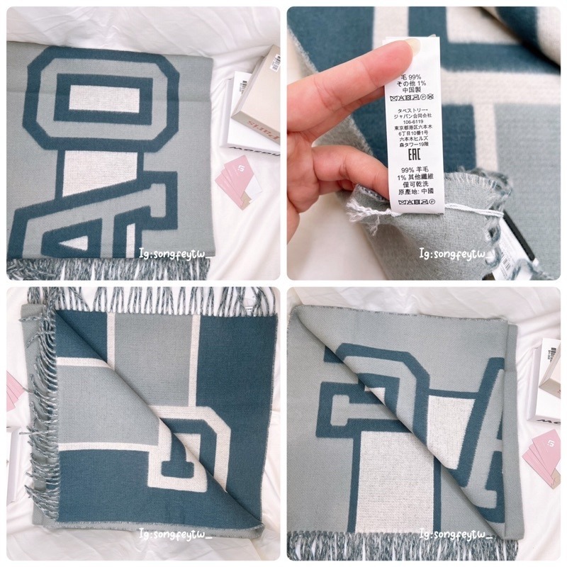 美國代購🇺🇸台灣現貨 Coach 羊毛披肩 圍巾-細節圖4